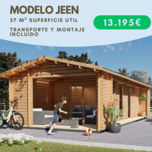 Caseta de madera JEEN 37 m²